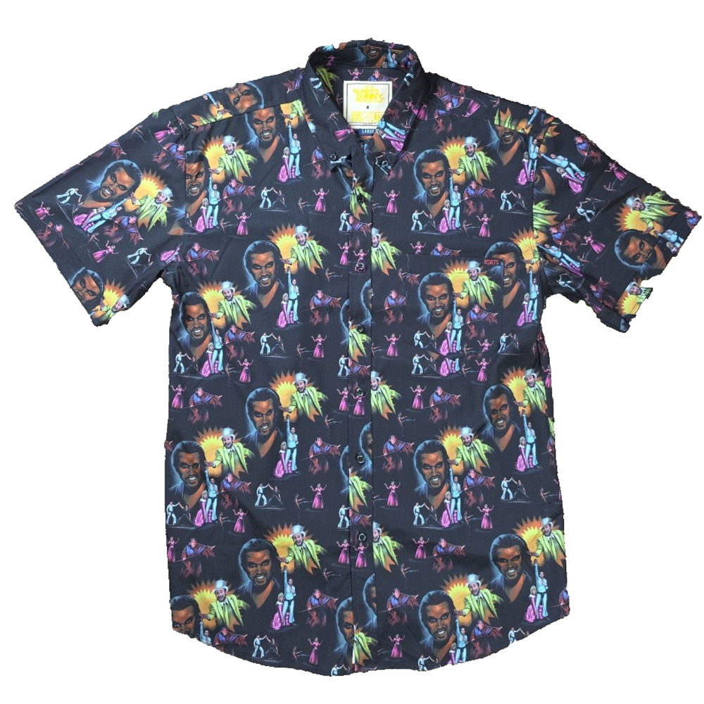 RSVLTS KUNUFLEX Its Always Sunny Day Man Night Man Shirt Mens L Rare IASIP